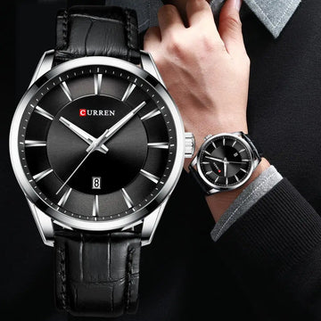 Elegant Leather Quartz Watch