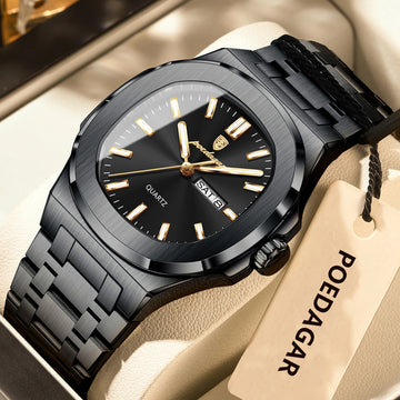 Luxury Square Stainless Steel Quartz Watch
