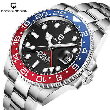 Pagani Design GMT Automatic Watch – Sapphire Crystal Luxury Men’s Diver