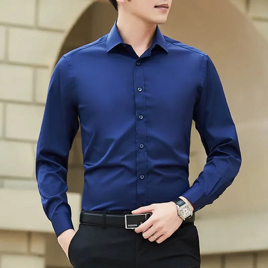 Men’s Slim Fit Business Dress Shirt