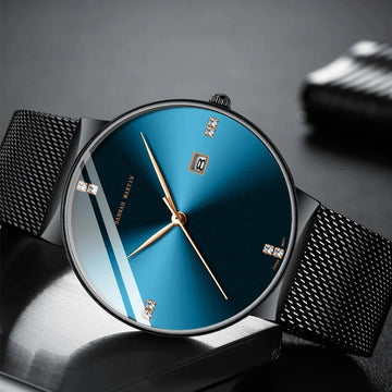 Hannah Martin ChronoSteel Vision Quartz Watch for Men, Stainless Steel