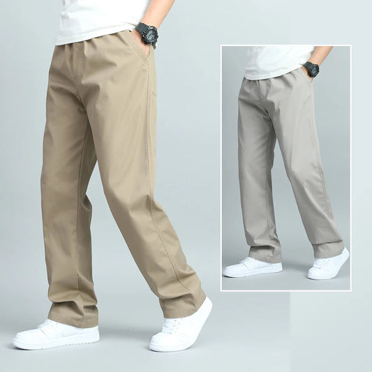 UrbanEase Relaxed Cotton Trousers